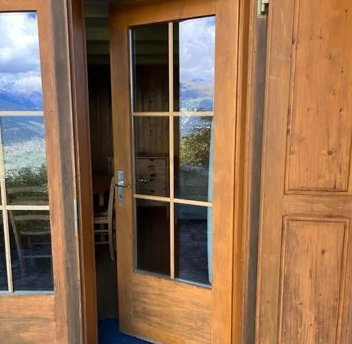 Beautiful Swiss With Breathtaking Views And A Sauna Chalet Riein